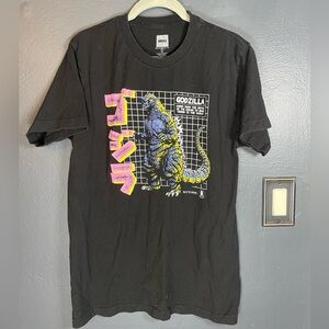 Godzilla Japanese Kanji Graphic Tee | Retro Throwback | Size M
